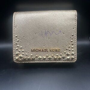 Michael Kors Gold Studded Wallet